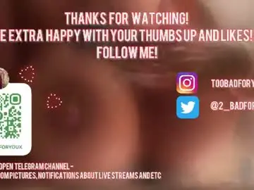 Chaturbate Free Porn Cam of 2badforyou