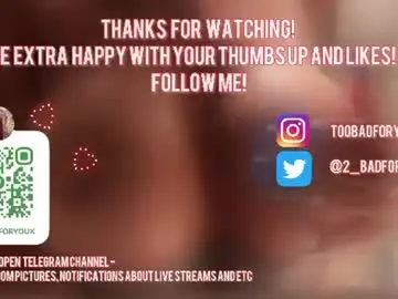 Chaturbate Free Porn Cam of 2badforyou