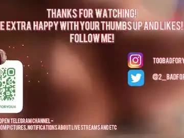 Chaturbate Best live sex cam show of 2badforyou